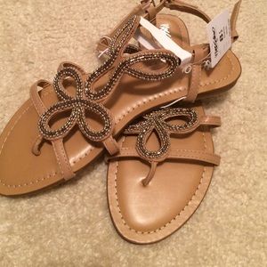 Brand new beaded sandals!!