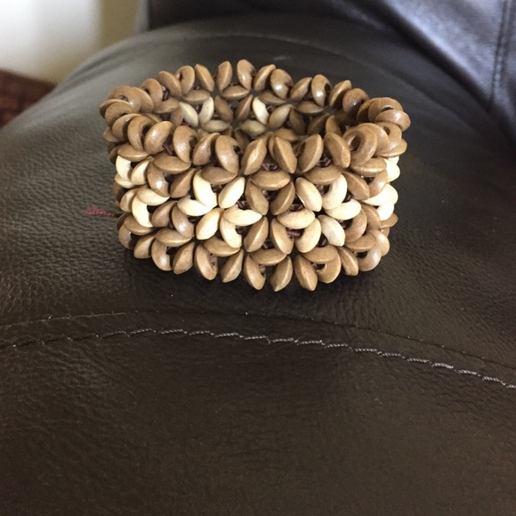 Wooden Flower Bracelet
