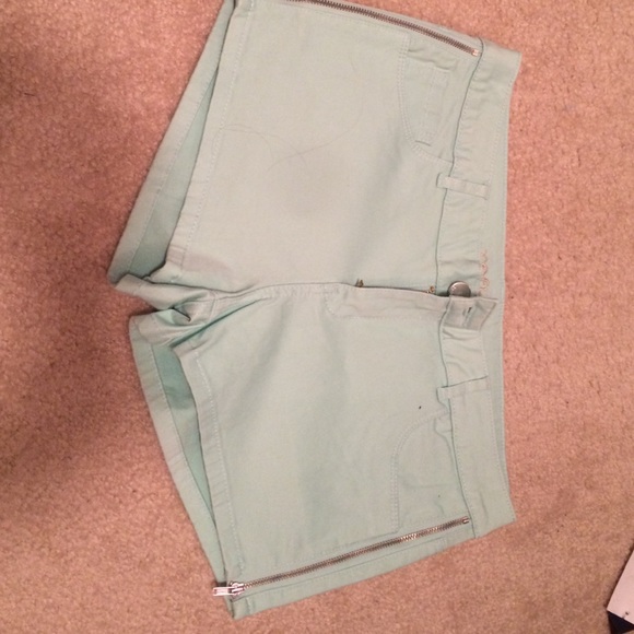 Mint green shorts!