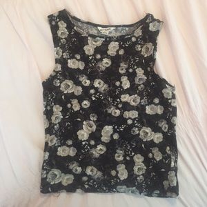 Flowered Crop Top