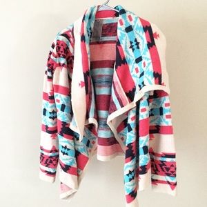 Printed cardigan