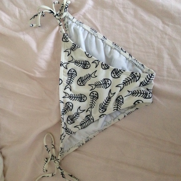 cute fish skeleton bathing suite bottoms