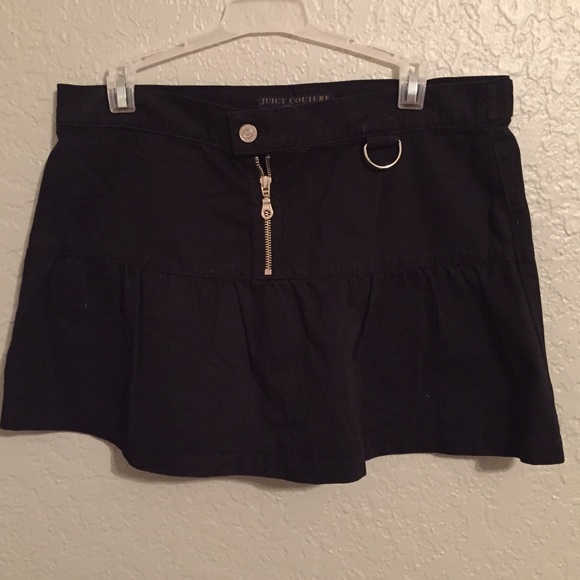 Juicy Couture Zip Front Mini Skirt