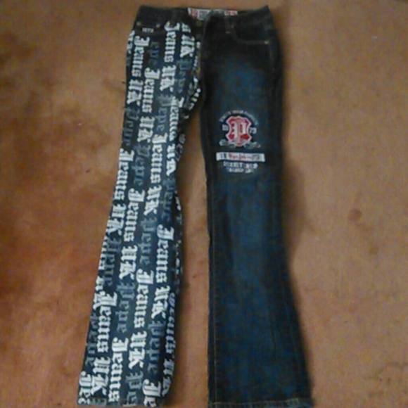 Blue and White Pepe Jeans