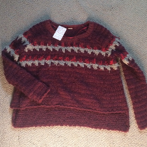 NWT! Free People Fairisle sweater