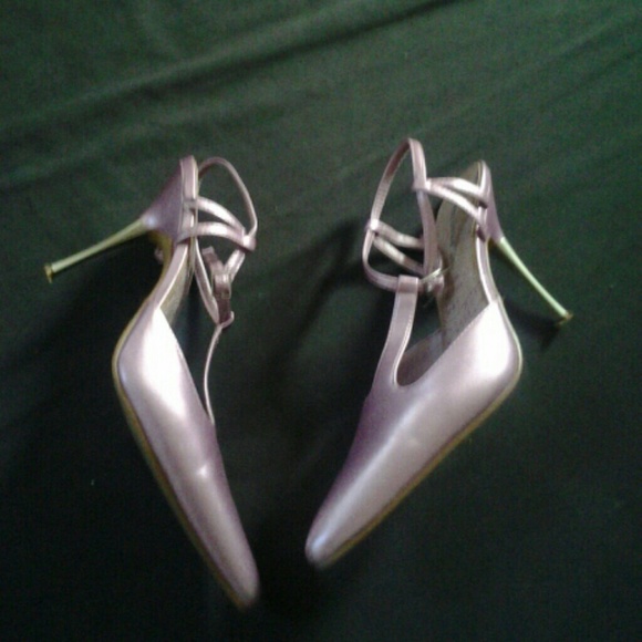 Sexy lady pink stiletto heels