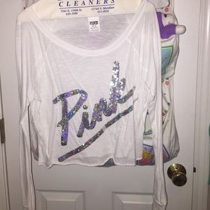 Long sleeve crop top