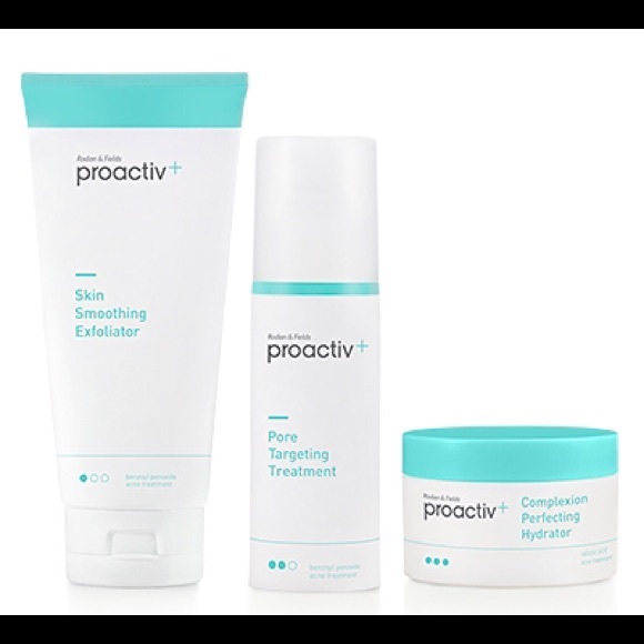 Proactiv+ cleanser, lotion, and exfoliator