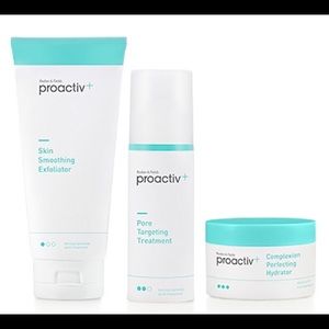 Proactiv+ cleanser, lotion, and exfoliator