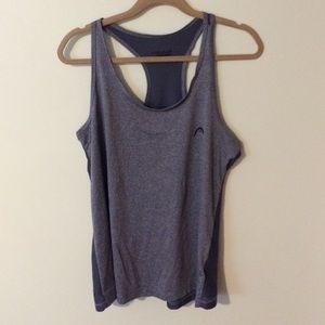 Blue athletic tank