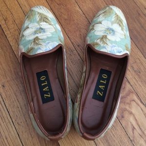 Zalo Floral Print Loafers