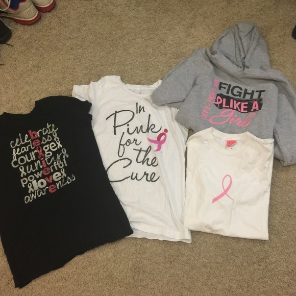 🔴SOLD🔴 Lot of 3 Breast Cancer Awareness shirts