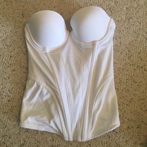 Bridal white bustier 32B