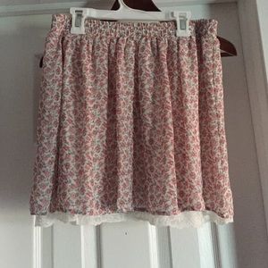 floral skirt