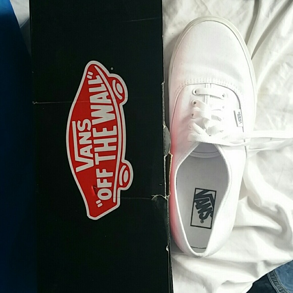 Men's White Vans