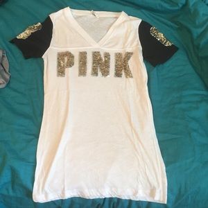 Pink glitter shirt