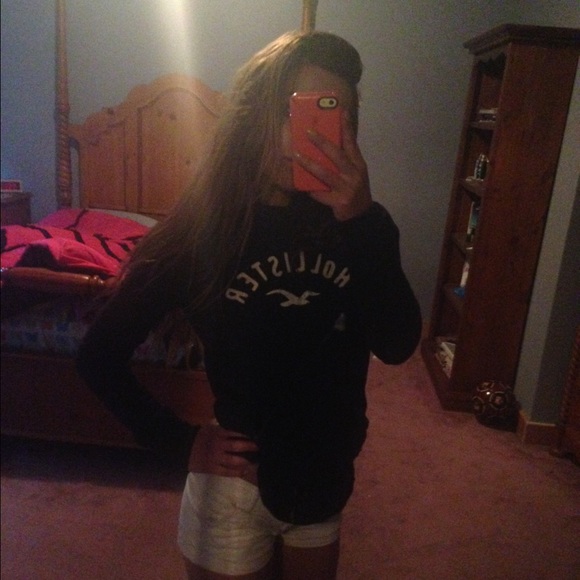 Navy blue hollister sweatshirt