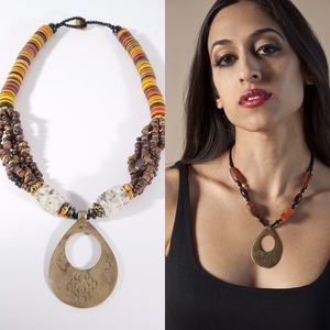 Handmade bead necklace