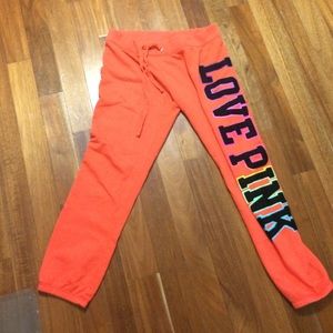 Crew length PINK sweat pants
