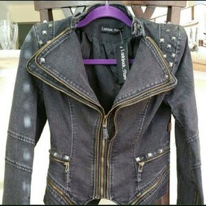 NWOT Studded Denim Jacket