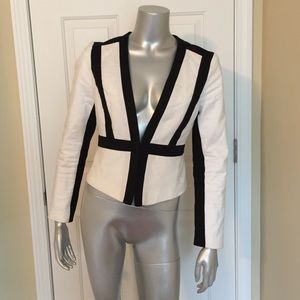 White and Black Blazer