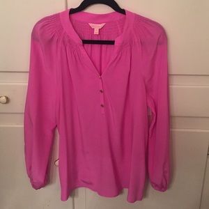 Lily Pulitzer pink blouse