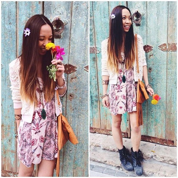 One Day Sale! Free People Trapeze Romper - Picture 3 of 4