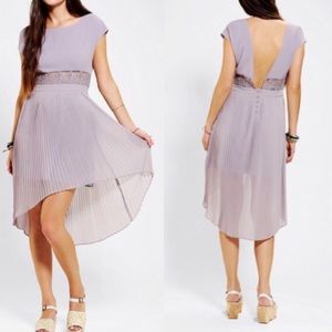Kimchi Blue Lace Pleated Lilac Dress