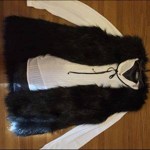 Faux fur vest