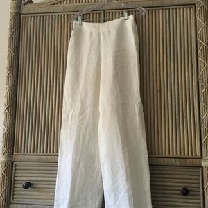 Armani linen wide pants