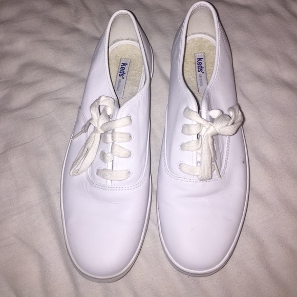 White leather KEDS
