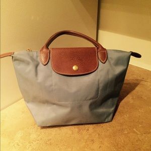 longchamp small le pliage light blue