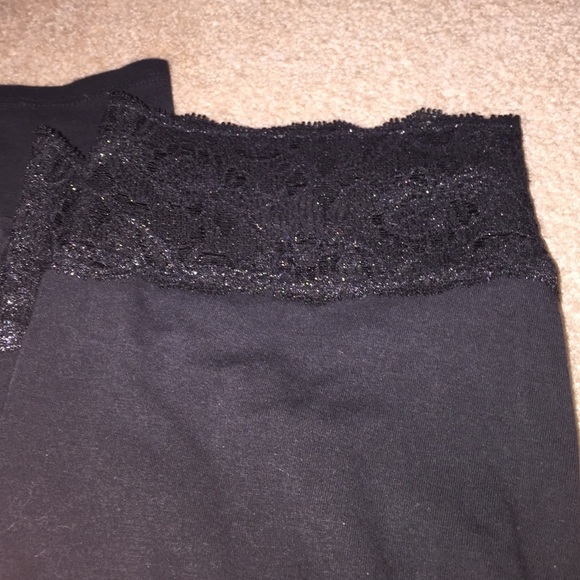 Black lace leggings from PINK