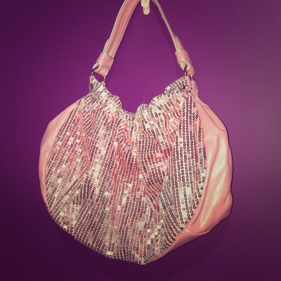 Shimmery pink purse