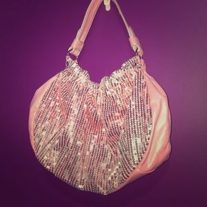 Shimmery pink purse