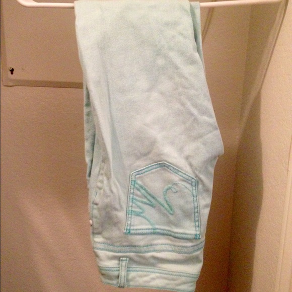 Light blue skinny jeans