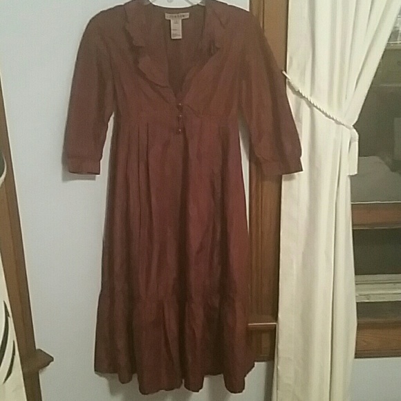 🆕 Crinkled Silk Jigsaw Boho Style Dress