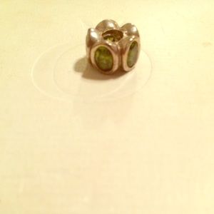 Kelly green authentic pandora gem charm