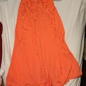 Coral maxi skirt