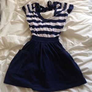 V-neck skater dress