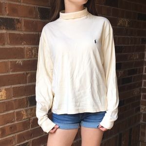 Ralph Lauren Sport pastel yellow turtleneck