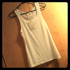 Plain white tank