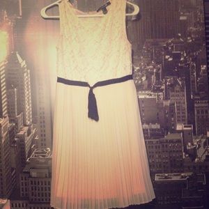 Girly Lace dress with pleated bottom!