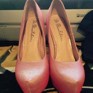Pink heels slightly glittery