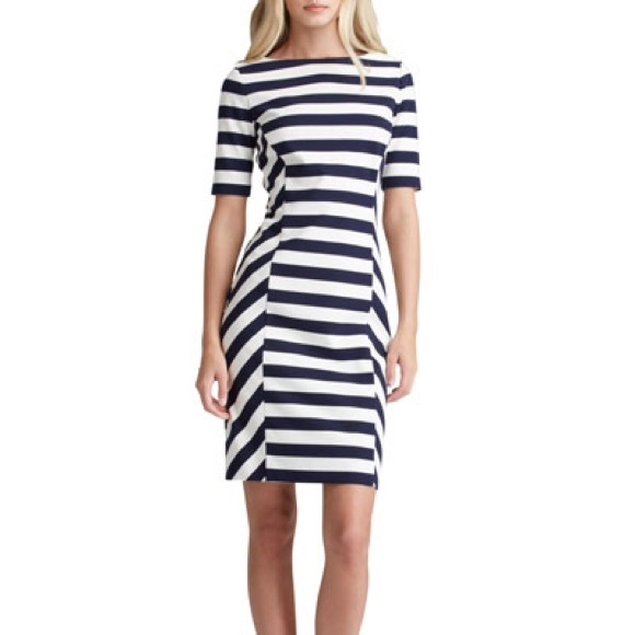 Tory Burch Striped Ponte Dress