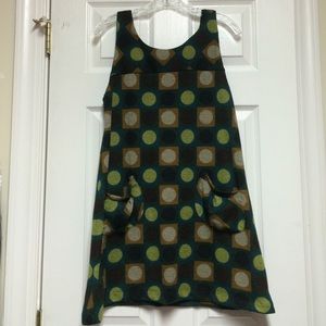 Super fun patterned dress.
