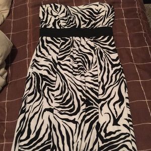 Zebra print dress
