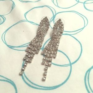 Dangly silver earrings