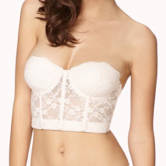 ❗️SOLD❗️Forever 21 Bustier Corset Crop Top - Picture 3 of 3