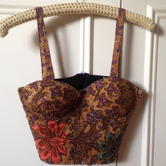 Beautiful Beaded Cache bustier